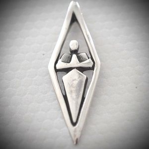 Sterling Silver NAMASTE Pendant by KRobins